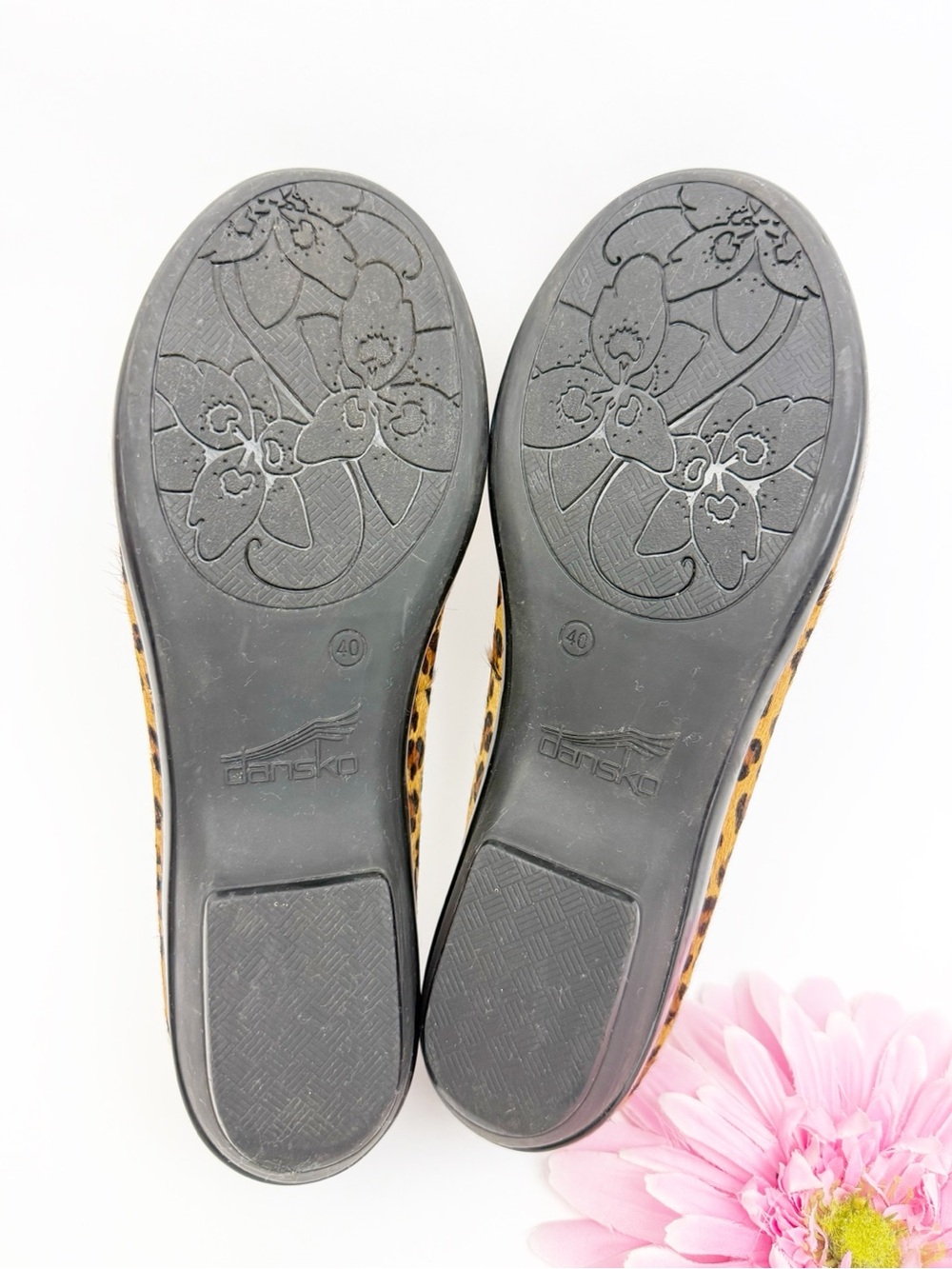 Dansko Olivia Leopard Animal Calf Pony Hair Loafers Tan Brown Black Comfort - Picture 11 of 14